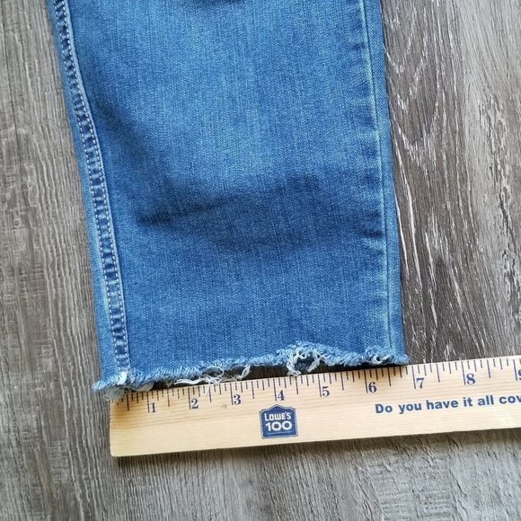 Gloria Vanderbilt Jeans Women Size 8 Super High Rise Drifter Denim Pants Frayed - Picture 10 of 12